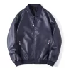 mens-blue-faux-leather-slim-fit-bomber-jacket