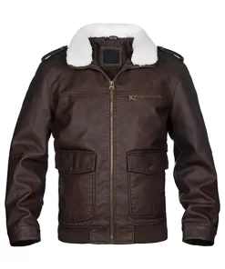 mens-brown-faux-leather-jacket-with-fur-collar