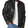 mens-casual-black-faux-leather-jacket