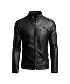 mens-casual-slim-fit-black-faux-leather-jacket