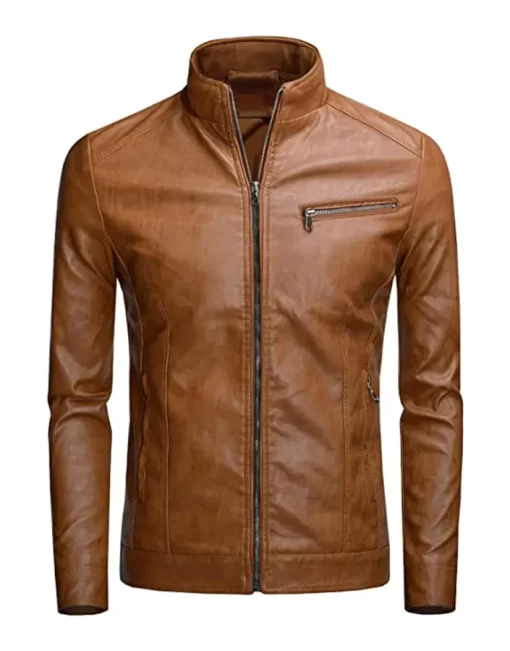 mens-casual-slim-fit-brown-faux-leather-jacket