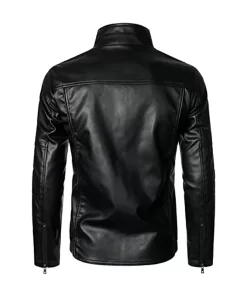 mens-fashionable-black-faux-leather-jacket