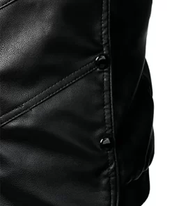 mens-fashionable-black-faux-leather-jacket
