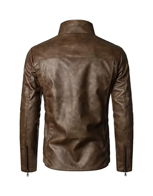 mens-fashionable-brown-faux-leather-jacket
