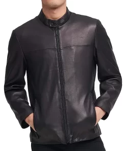 mens-modern-black-faux-leather-racer-jacket