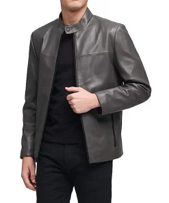 mens-modern-grey-faux-leather-racer-jacket