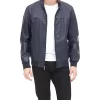 mens-navy-blue-faux-leather-bomber-jacket