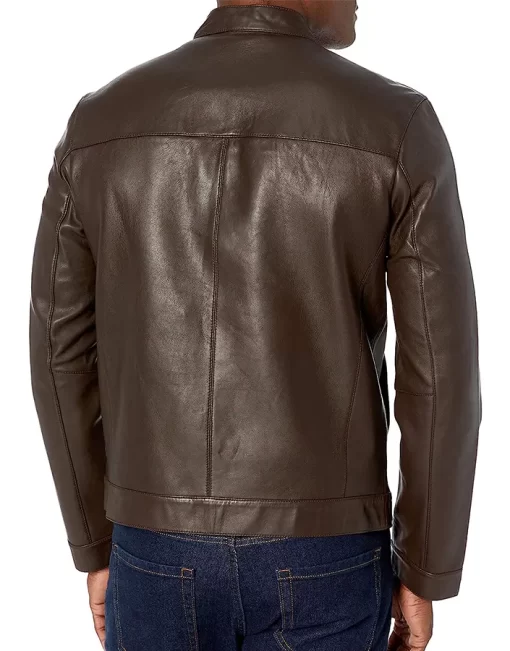 mens-snap-tab-collar-dark-brown-faux-leather-jacket