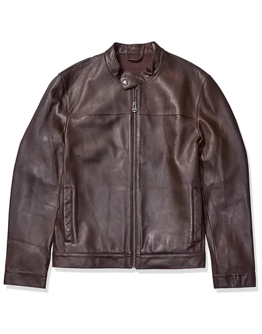 mens-snap-tab-collar-dark-brown-faux-leather-jacket