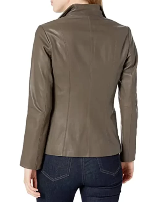 womens-ash-grey-faux-leather-wing-collared-jacket