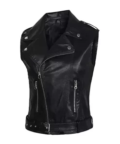womens-biker-black-faux-leather-vest