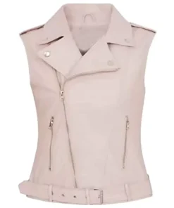 womens-biker-light-pink-faux-leather-vest