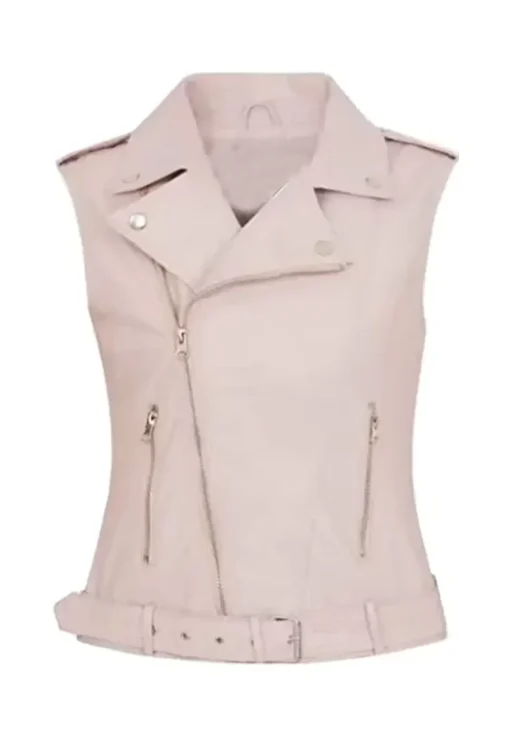 womens-biker-light-pink-faux-leather-vest