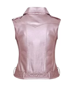 womens-biker-pink-faux-leather-vest