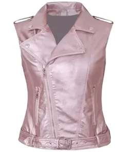 womens-biker-pink-faux-leather-vest