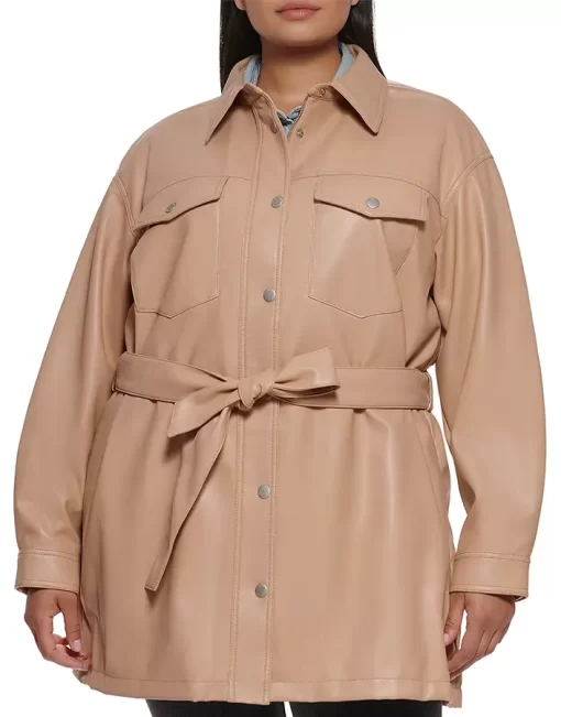 womens-biscotti-faux-leather-belted-shirt-jacket