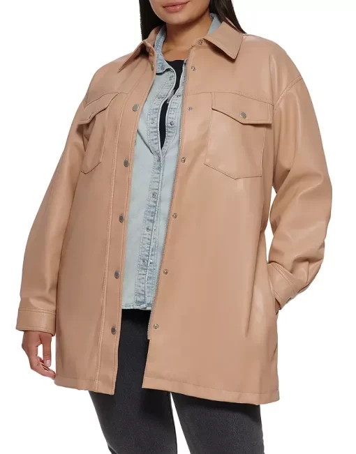 womens-biscotti-faux-leather-belted-shirt-jacket