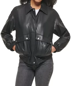 womens-black-faux-leather-dad-bomber-jacket