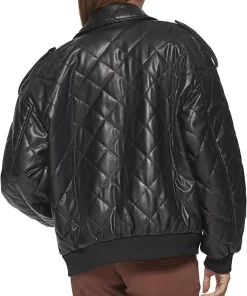womens-black-faux-leather-diamond-quilt-bomber-jacket