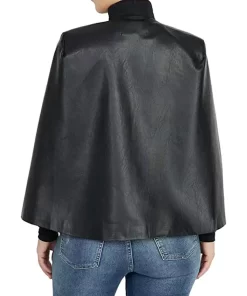 womens-black-faux-leather-open-front-jacket