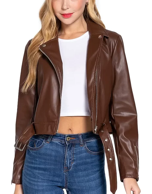 womens-brown-faux-leather-belted-biker-jacket