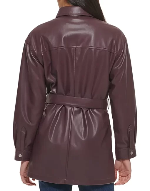womens-burgundy-faux-leather-belted-shirt-jacket