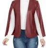 womens-burgundy-faux-leather-open-front-jacket