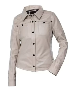womens-button-front-shirt-collar-beige-faux-leather-jacket