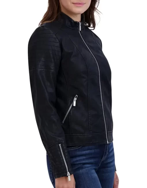 womens-casual-zipper-pockets-black-faux-leather-jacket