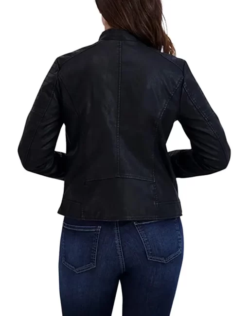 womens-casual-zipper-pockets-black-faux-leather-jacket