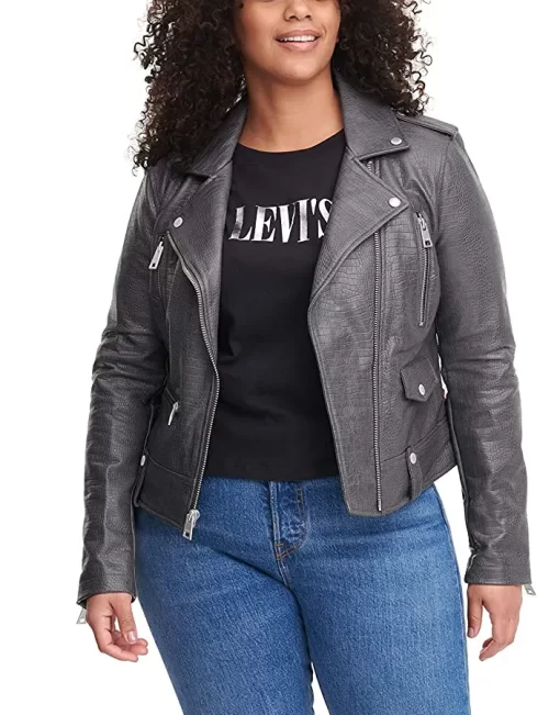 womens-charcoal-faux-leather-moto-jacket