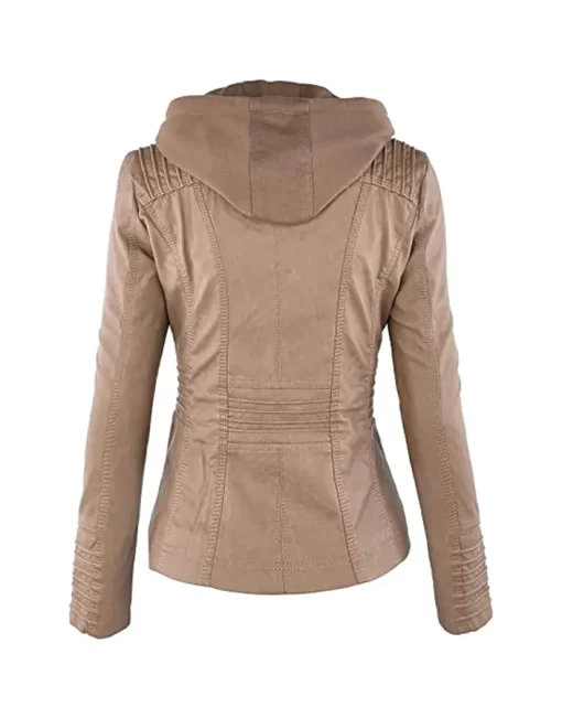 womens-khaki-faux-leather-motorcycle-jacket-with-removable-hood
