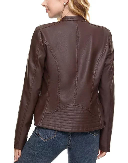 womens-lapel-collar-coffee-brown-faux-leather-jacket