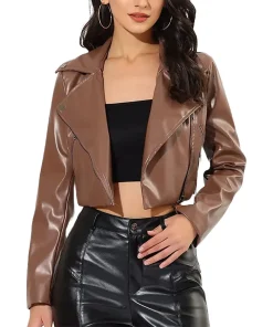 womens-long-sleeve-brown-faux-leather-cropped-moto-jacket