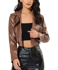 womens-long-sleeve-brown-faux-leather-cropped-moto-jacket