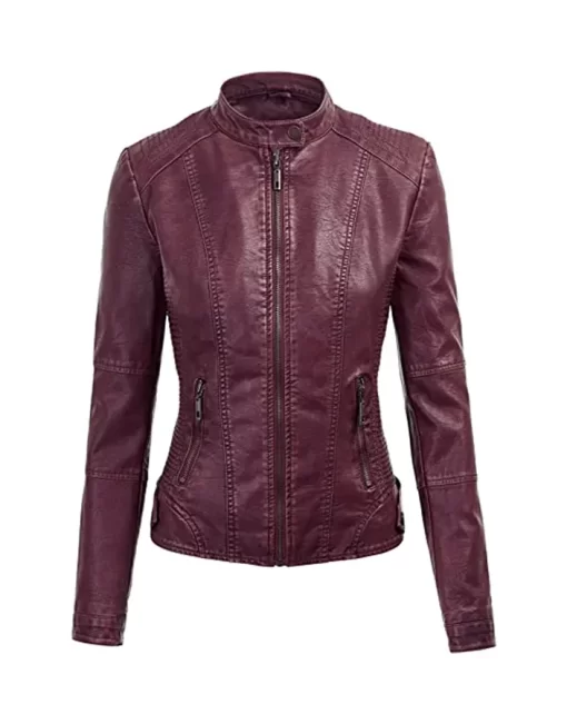 womens-maroon-faux-leather-motorcycle-jacket-with-hood