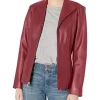 womens-maroon-faux-leather-wing-collared-jacket