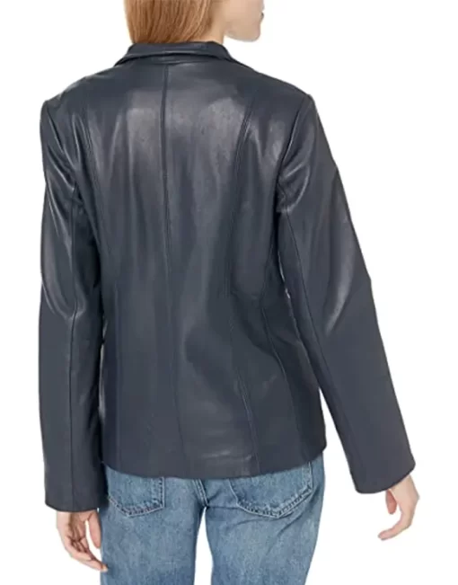 womens-navy-blue-faux-leather-wing-collared-jacket