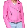 womens-pink-faux-leather-motorcycle-belted-jacket