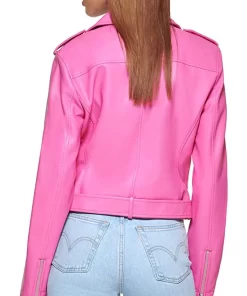 womens-pink-faux-leather-motorcycle-belted-jacket