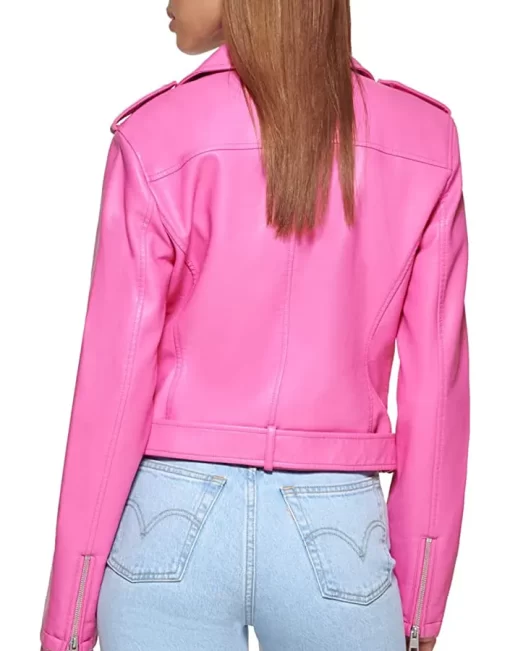 womens-pink-faux-leather-motorcycle-belted-jacket