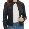 womens-snap-button-collar-black-faux-leather-jacket
