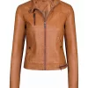 womens-snap-button-collar-brown-faux-leather-jacket