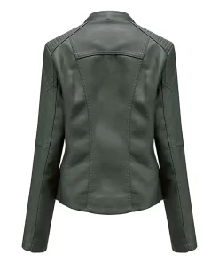 womens-string-quilted-shoulder-green-faux-leather-jacket