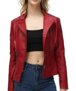 womens-string-quilted-shoulder-red-faux-leather-jacket