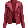 womens-string-quilted-shoulder-red-faux-leather-jacket