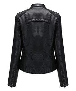 womens-studded-shoulder-black-faux-leather-jacket