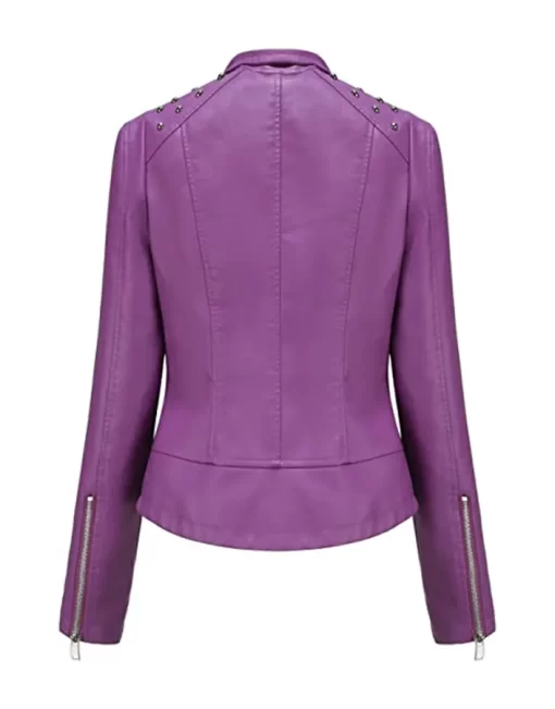 womens-studded-shoulder-purple-faux-leather-jacket