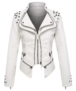 womens-studded-white-faux-leather-biker-jacket