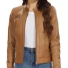 womens-zip-up-brown-faux-leather-slim-fit-jacket